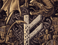 Futhark runes fehu vikings norse theoretical part