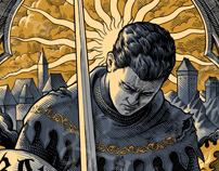 Ink drawing theoretical part illustration kingdom come deliverance merch