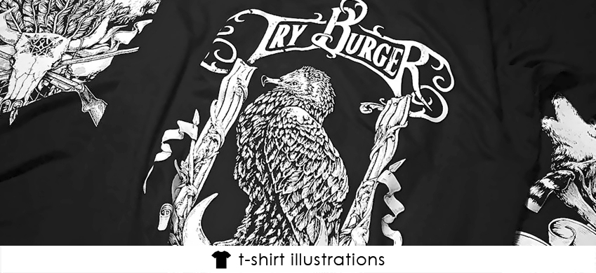 11 ink drawing tshirt illustrations theoretical part